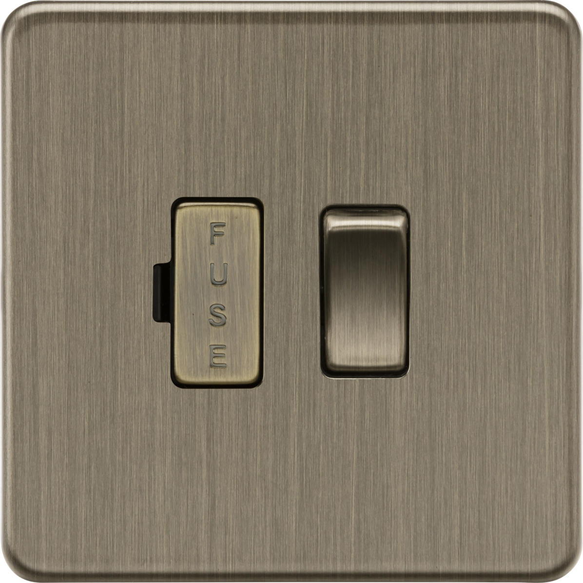13A Switched Fused Spur Unit - Antique Brass