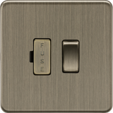 13A Switched Fused Spur Unit - Antique Brass