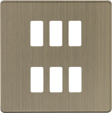 6G Grid Faceplate - Antique Brass by ML Accessories