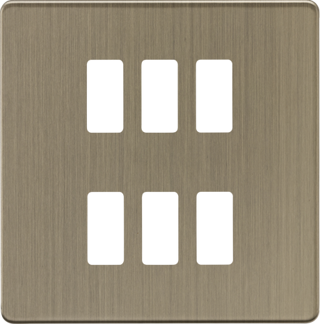 6G Grid Faceplate - Antique Brass by ML Accessories