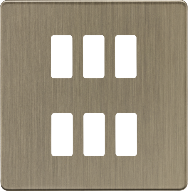 6G Grid Faceplate - Antique Brass by ML Accessories