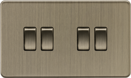10AX 4G 2-Way Switch - Antique Brass - Quality Wiring Accessories