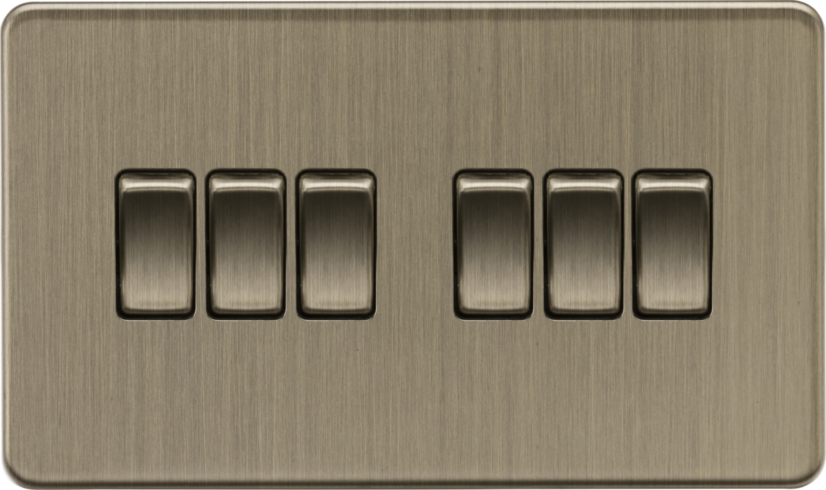 10AX 6G 2-Way Switch - Antique Brass