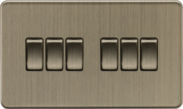 10AX 6G 2-Way Switch - Antique Brass