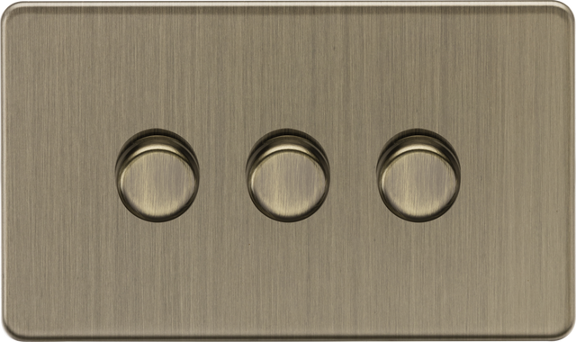 3G 2-way 10-200W Intelligent Dimmer - Antique Brass