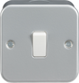 Metal Clad 10AX 1G 2-way Switch - Durable Powder-Coated Surface