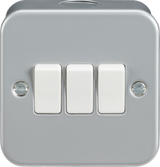 Knightsbridge Metal Clad 10AX 3G 2-way Switch