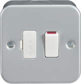 Metal Clad 13A Switched Spur Unit - Heavy Duty Wiring Accessory