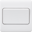 10AX 1G 2-way Wide Rocker Switch - White