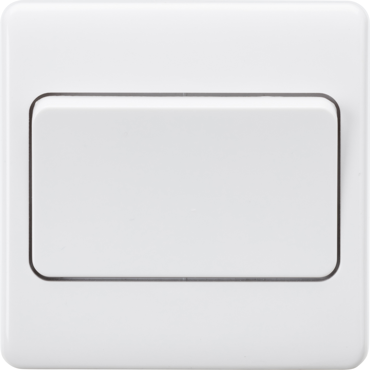 10AX 1G 2-way Wide Rocker Switch - White