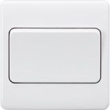 10AX 1G 2-way Wide Rocker Switch - White