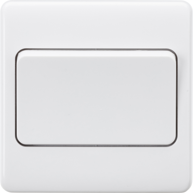 10AX 1G 2-way Wide Rocker Switch - White