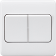 10AX 2G 2-way Wide Rocker Switch in White
