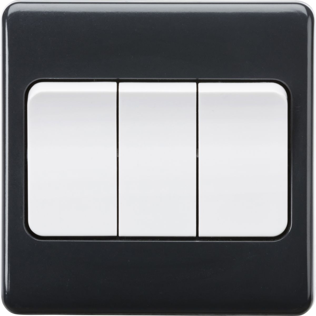 10AX 3G 2-way Wide Rocker Switch - Anthracite