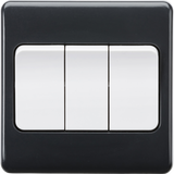10AX 3G 2-way Wide Rocker Switch - Anthracite