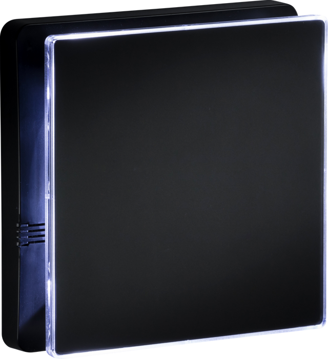 IP45 100mm LED Backlit Extractor Fan - Matt Black