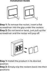 Additional View of 10AX 1G 2-way Wide Rocker Switch