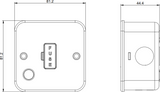 13A Unswitched Fused Spur - Metal Clad with Flex Outlet