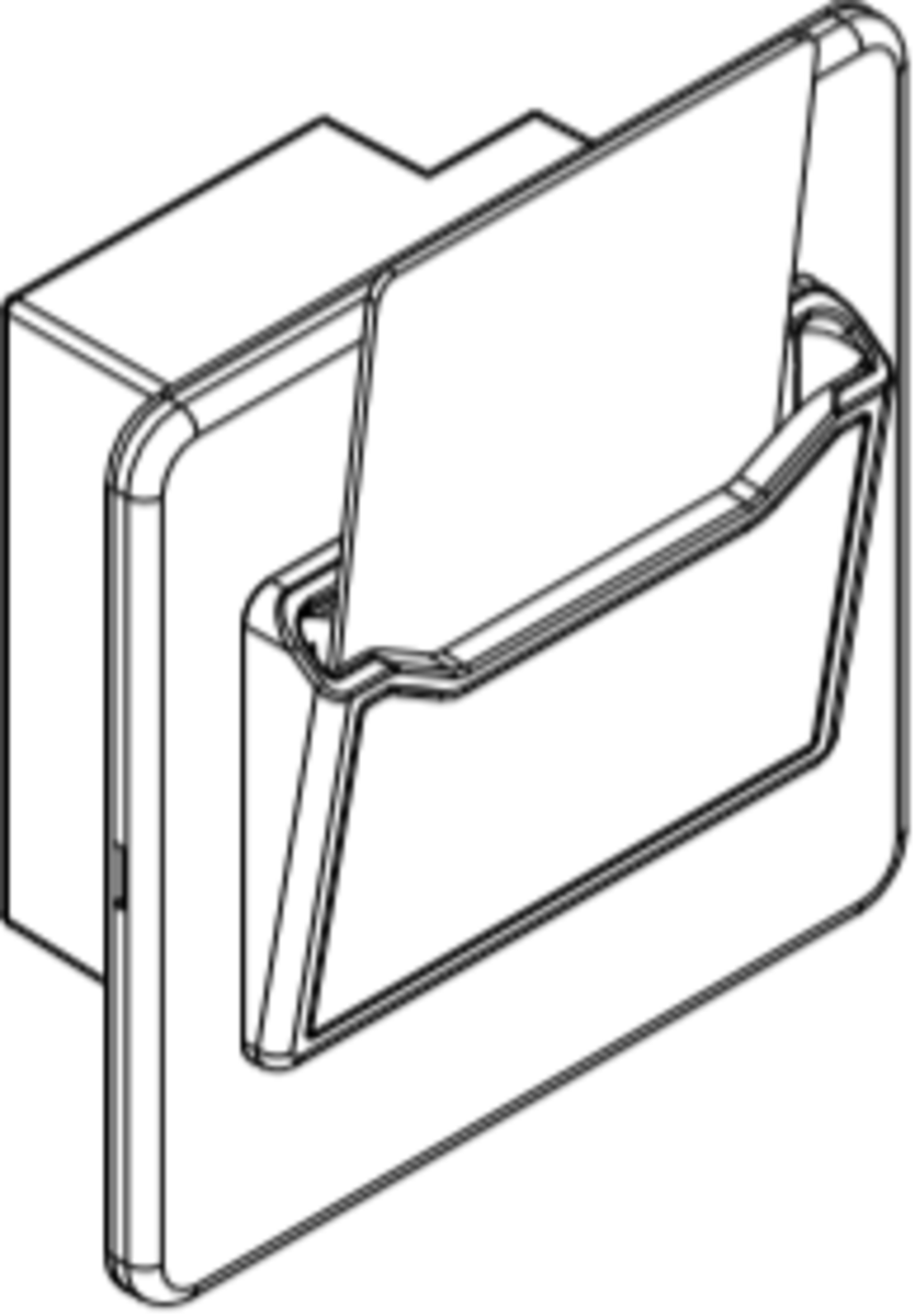 32A 1G Key Card Switch - Brushed Chrome Image 2