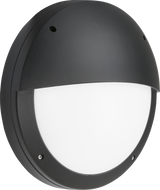 Sherpa 230V IP65 18W LED Eyelid Bulkhead with Daylight Sensor, Black