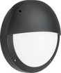 Sherpa 230V IP65 18W LED Eyelid Bulkhead with Daylight Sensor, Black