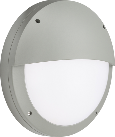 230V IP65 18W LED Eyelid Bulkhead CCT with Daylight Sensor Grey