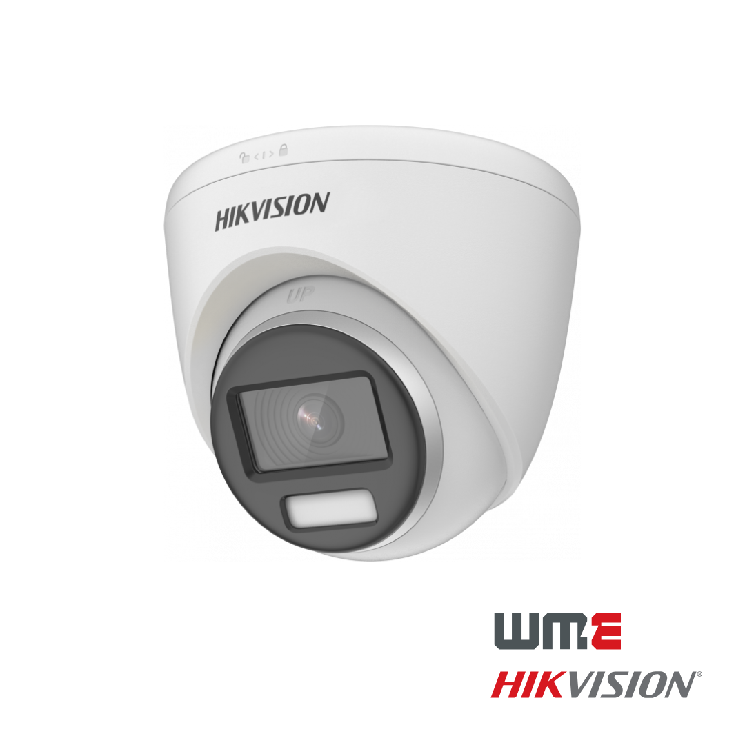 HikVision: DS-2CE72UF3T-E(2.8mm), 8MP Fixed Lens ColourVu PoC Turret Camera, IP67, 24/7 Colour, 40m Light