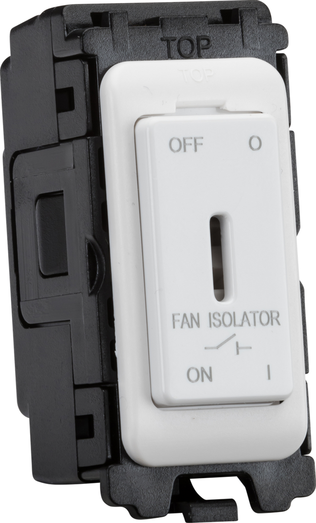 10A Fan Isolator Key Switch Module - Matt White