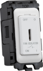 10A Fan Isolator Key Switch Module - Matt White