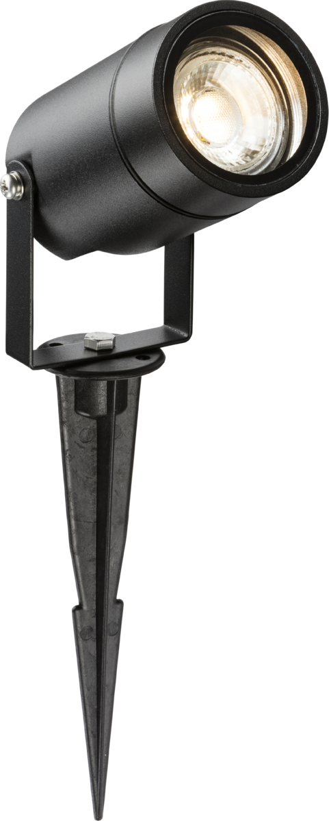 230V IP65 GU10 Spike Light Black - Outdoor Lighting