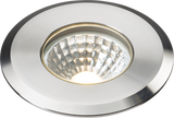 230V IP65 5W LED Stainless Steel Recessed Ground Light - Warm White