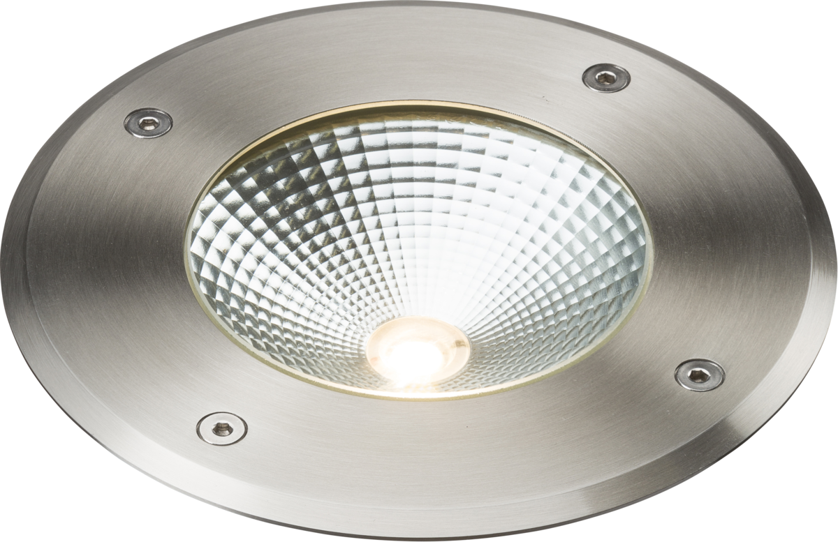 230V IP65 9W LED Stainless Steel Recessed Ground Light 3000K - Image 1