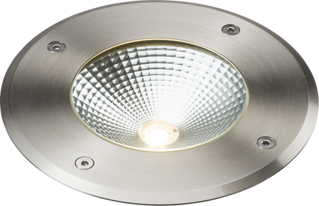 230V IP65 9W LED Stainless Steel Recessed Ground Light 3000K - Image 1