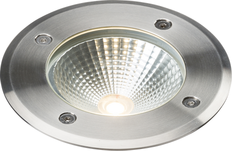 230V IP65 6W LED Recessed Ground Light - Stainless Steel Finish