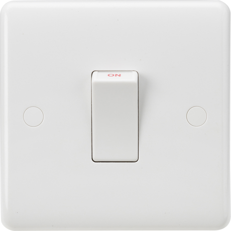 Knightsbridge 45A DP Switch - White Rocker