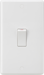Knightsbridge 45A DP Switch (2G Size) - White Rocker