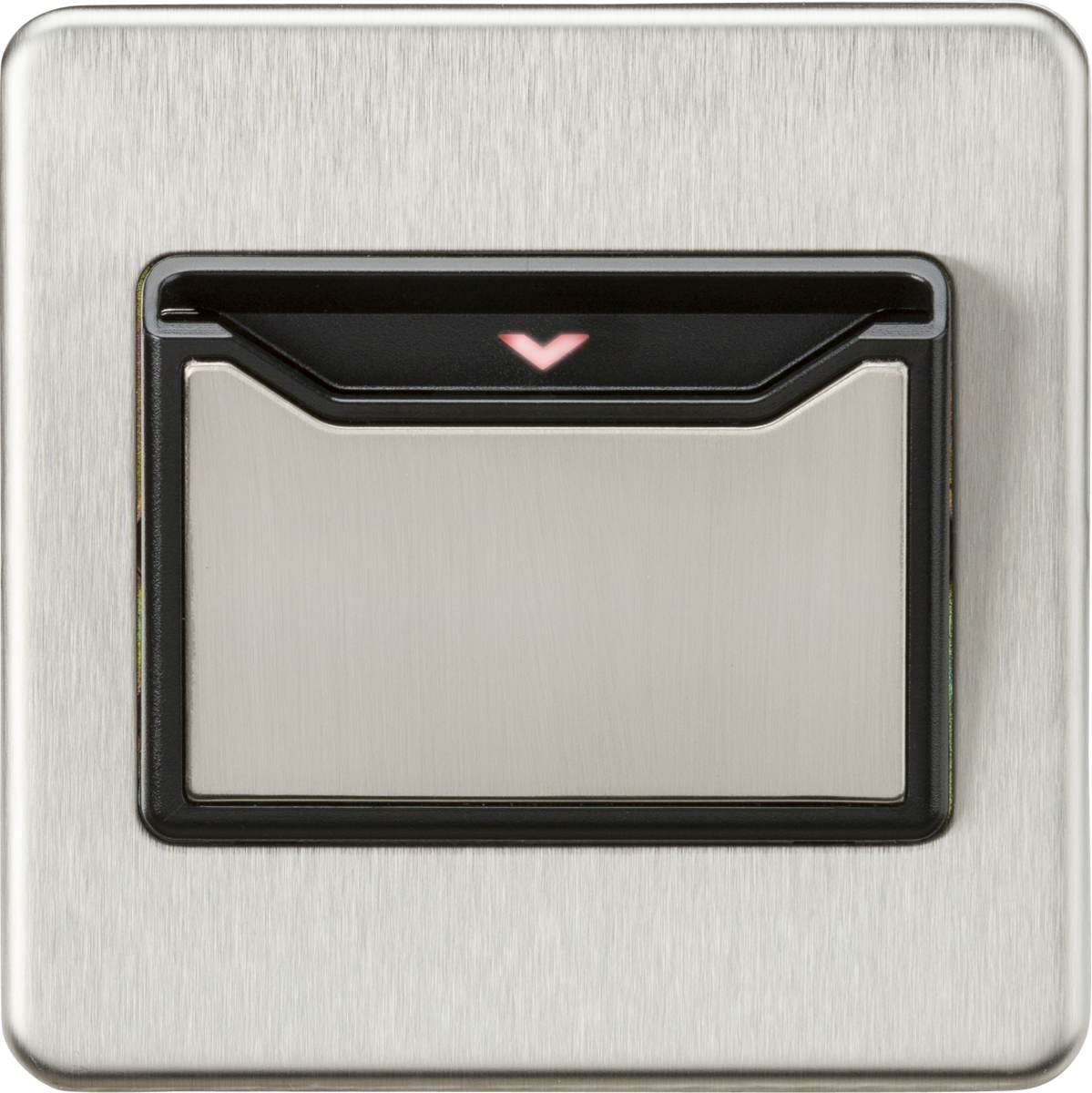 32A 1G Key Card Switch - Brushed Chrome