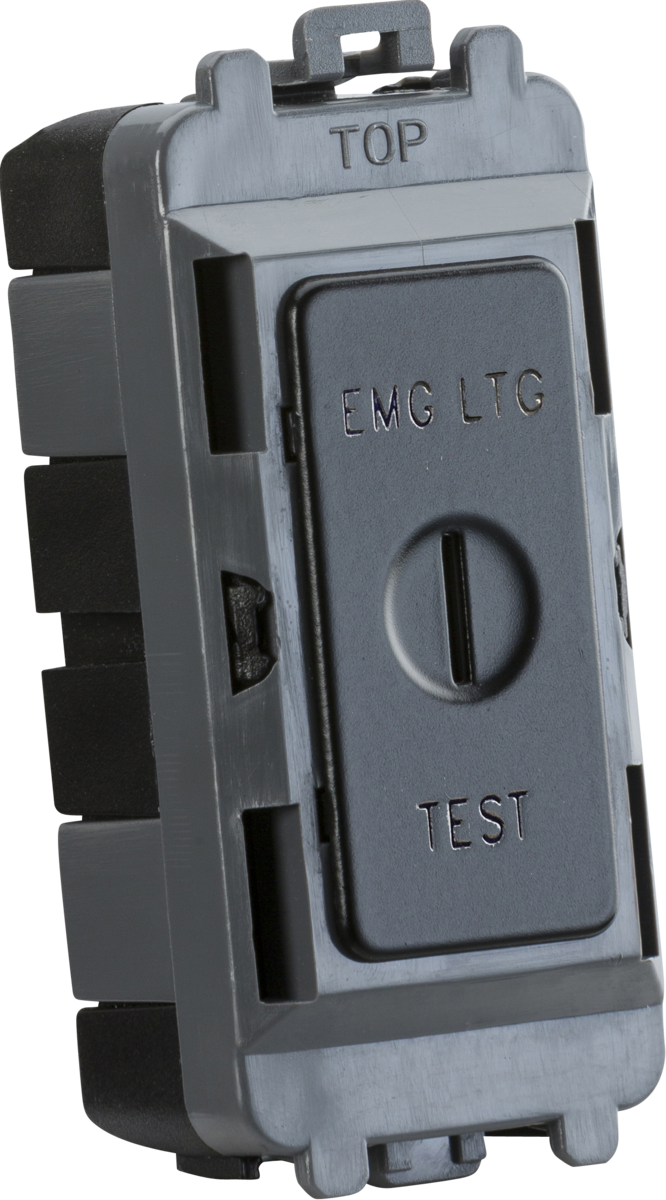 20AX 2-Way Key Module Marked EMG LTG TEST - Matt Black