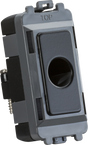 Flex Outlet Module Up to 10mm - Matt Black, suitable for Knightsbridge Grid System