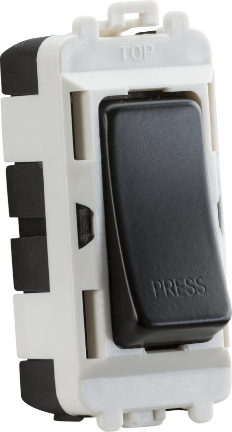 Knightsbridge 20AX Retractive SP Module marked PRESS - Matt Black