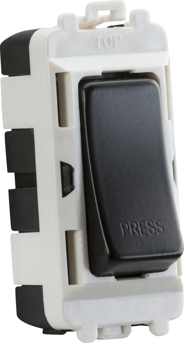 Knightsbridge 20AX Retractive SP Module marked PRESS - Matt Black
