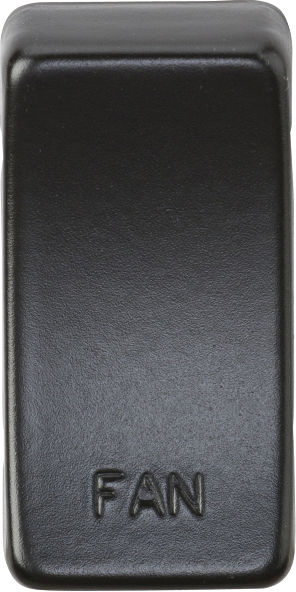 Switch Cover "Marked FAN" in Matt Black - GDFANMB