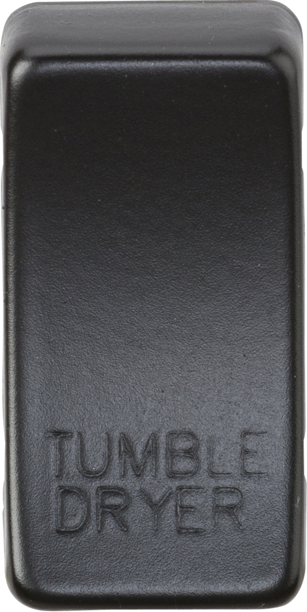 Matt Black Tumble Dryer Switch Cover - GDDRYMB
