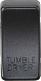 Matt Black Tumble Dryer Switch Cover - GDDRYMB