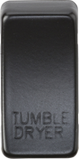 Matt Black Tumble Dryer Switch Cover - GDDRYMB