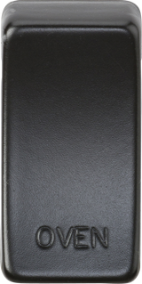 Switch Cover 'Marked OVEN' - Matt Black