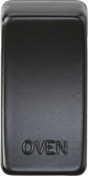 Switch Cover 'Marked OVEN' - Matt Black