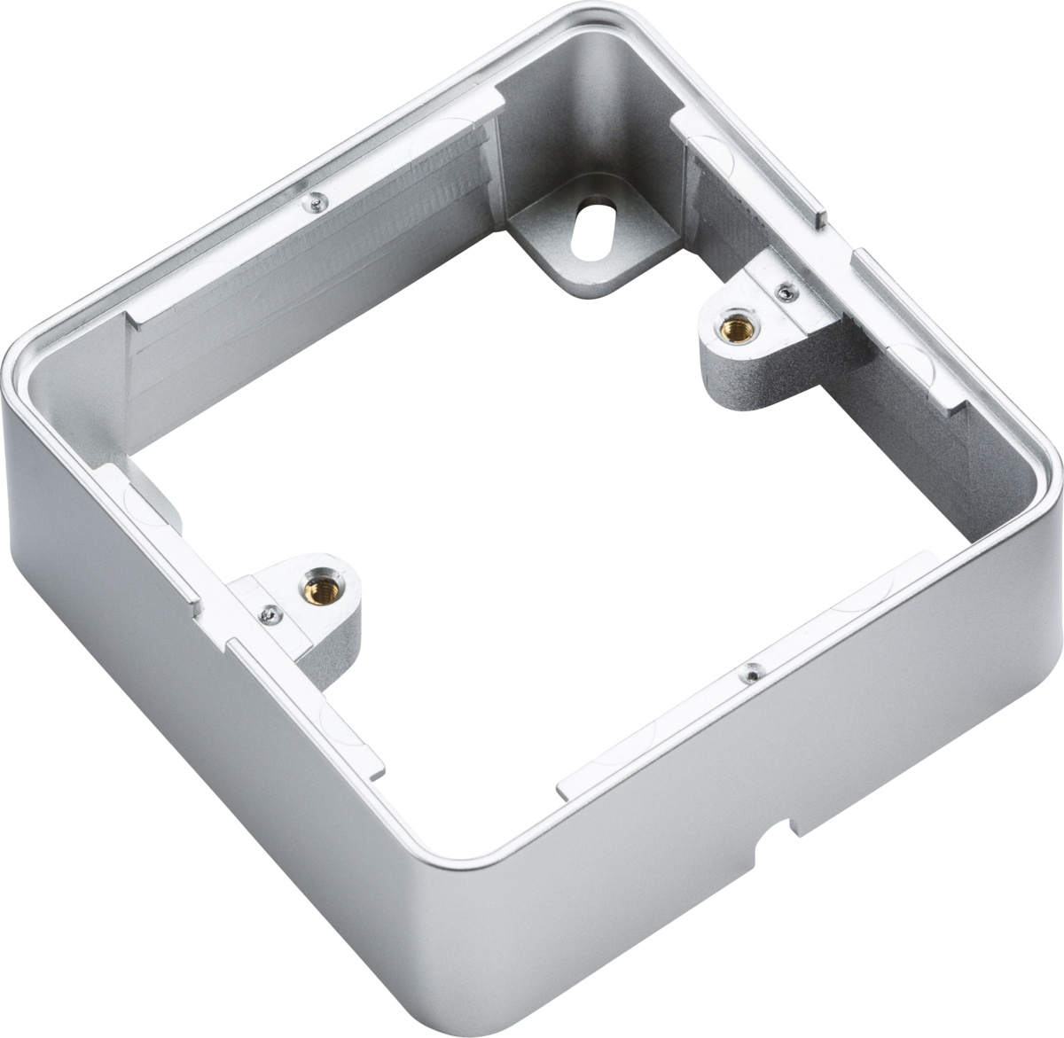 Knightsbridge 1G Surface Box - Grey suitable for Screwless Installations