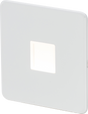 230V LED Plinth Light - Matt White - Sleek Design