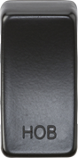 Switch Cover 'Marked HOB' - Matt Black